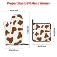 thumbnail image 4 of YFYANG Oven Mitts and Pot Holders Sets 4 Pieces, Non-Slip Heat Resistant Brown Cow Texture Pattern Kitchen Glove Pot Mat for Cooking and Baking, 4 of 8