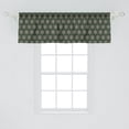 thumbnail image 2 of Ambesonne Vintage Valance Pack of 2, Floral Motif Timeless Retro, 54"X18", Emerald Beige, 2 of 2