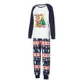 thumbnail image 4 of DuAnyozu Christmas Family Pajamas Set Reindeer Pattern Tops And Pants, 4 of 9