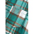 thumbnail image 4 of Conjunto de ropa Fdqin Camisa de manga corta a cuadros con capucha y pantalones cortos para niños, 4 of 6