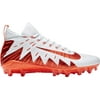 Nike Men's Alpha Menace Elite Football Cleats White/Orange 11.5