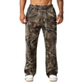 thumbnail image 6 of GrmtClth Camo Sweatpants Men Loose Relaxed Wide Leg Drawstring Elastic Waist Lightweight Daily Walking Outdoor Hunting Pants With Pockets Coffee M, 6 of 8