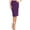 Purple, variant on Women's Casual Slim Stretch Pull On Bodycon Pencil Solid Midi Skirt S-3XL