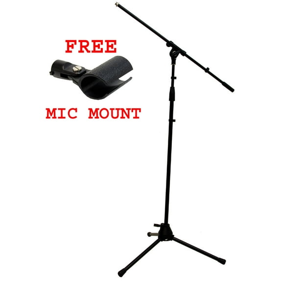 Pro Audio Adjustable Boom Tripod Microphone Instrument Or Vocal Stage Mic Stand