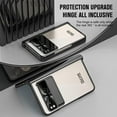 thumbnail image 7 of for Google Pixel Fold 5G Case,Slim Thin Lightweight Hidden Bracket Stand Electroplated Frame Shockproof Protective Phone Case with Hinge Protection for Google Pixel Fold 5G 2023 (Black), 7 of 7