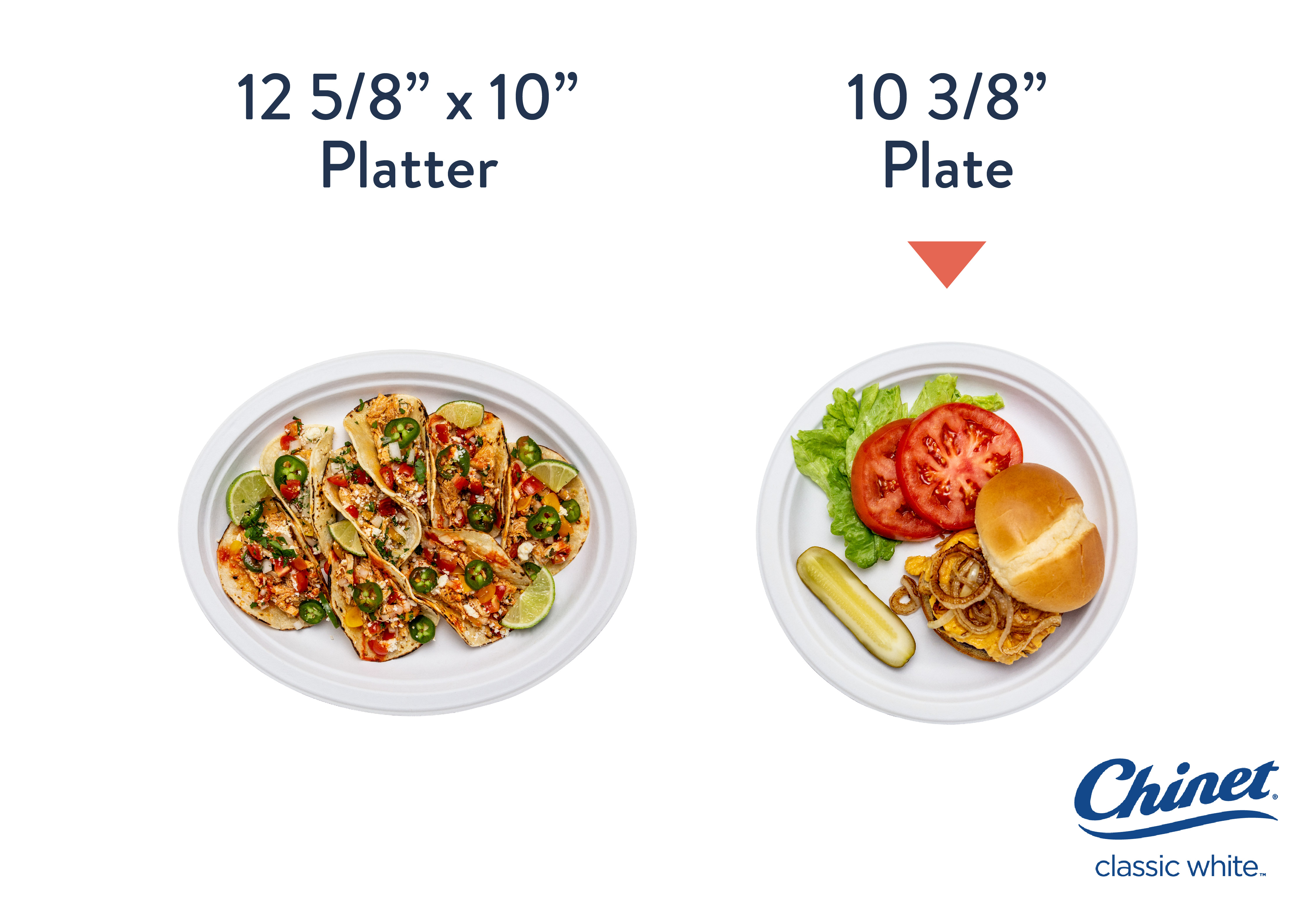 Chinet Classic 10.375" Premium Disposable Dinner Plates, 80 Count photo 3