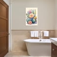 thumbnail image 5 of ZHONGYUTONG Cactus Canvas Wall Art Succulent Picture Colorful Spiny Flower Painting Mexican Botanical Artwork for Bathroom Decor Framed (20.00" x 30.00"), 5 of 5