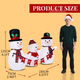 thumbnail image 5 of Zimtown Inflatables 6FT Outdoor Christmas Decorations Snowman Family for Holiday Lawn Garden Party, 5 of 10