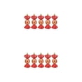 thumbnail image 3 of Wosthever Paquete de 5 bolas de dulces de Navidad que cuelgan las decoraciones navideñas DIY Art Tree Wall Pendant Atmósferas Ornament Home Rojo 2piezas, 3 of 6
