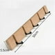 thumbnail image 4 of Perchero de madera natural plegable, perchero de pared con 5 ganchos, estante de pared autoadhesivo, colgador de llaves, organizador de pared de madera para baño, 4 of 5
