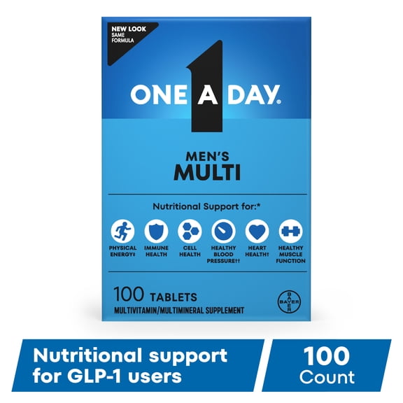 One A Day Men's Multivitamin Tablets, Multivitamins for Men, 100 Count