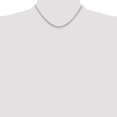 thumbnail image 2 of Diamond2Deal 10K White Gold 3.25 mm Diamond-cut Rope Chain Necklace for Women 16", 2 of 7