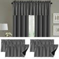 thumbnail image 2 of Hobeauty Solid Color Curtain Valance Blackout Coating Valance Set Elegant amp Durable Curtain Valance with Blackout Coating, 2 of 8