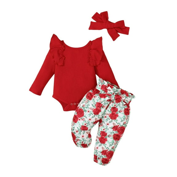 Enjoytime Spring Fall Baby Sets for Newborn Necessities Baby Girl Gifts Newborn Gift Set Baby Pajamas Girl 3-24 Months