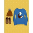 thumbnail image 3 of Image Conscious Giraffe On A Whale Long Sleeve Toddler -Jay Fleck Designs, Unisex 3 Toddler, 3 of 4