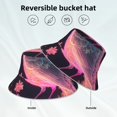 thumbnail image 3 of Kll Bird 1 Bucket Hat for Women Men Packable Travel Beach Sun Hat Outdoor Rave Accessories Reflective Fisherman Cap, 3 of 6