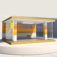 thumbnail image 2 of HILABEE Diorama 1:32 Modèle de Voiture Parc de Stationnement Scène Diacast Vitrine Simulation DIY Garage Modifié 2 Orange, 2 of 4
