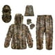 thumbnail image 2 of Traje Ghillie para hombre, máscara facial completa, guantes, pantalones de bosque, traje de camuflaje 3D con hojas S, 2 of 9