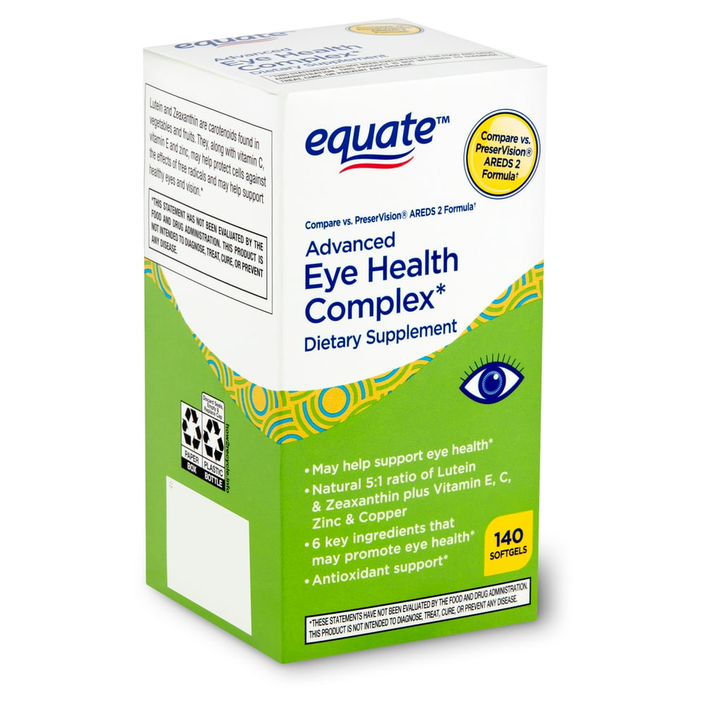 Equate Advanced Eye Health Complex Dietary Supplement, 140 count