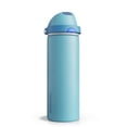thumbnail image 1 of Botella de agua aislada con pajita – Encool botella de agua de acero inoxidable con tapa de botón, a prueba de fugas y sin BPA, mantiene el frío durante 24 horas para deportes, viajes, gimnasio (24 oz, 1 of 8
