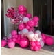 thumbnail image 5 of Globos BAUANOOY de látex rosa intenso, 12 pulgadas, 100 unidades con cinta, 5 of 7