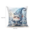 thumbnail image 7 of Novryn Christmas Themed Pillowcase, Snowman Santa Cushion Cover for Sofa, 18 x 18 Inch, Cozy Home Textile Decor for Everyday Comfort, 7 of 7
