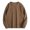 Khaki, variant on Men's Long Sleeve Casual Solid Pullover Tops Holiday Crewneck Sweatshirt Comfortable Relaxed Fit Oversized Pullover Long Sleeve Crewneck Casual Tops