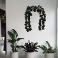 thumbnail image 4 of Vid negra artifici decoración de , negra colgante para decoraciones de pared para hogar, telón de Ratán Colco Guirnalda de flores, 4 of 7