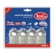 thumbnail image 2 of Candado Lock acero corto llave estándar 4 pzs cromo satinado L22S384, 2 of 2