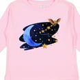 thumbnail image 4 of Inktastic Owl Decorating the Night with Moon and Stars Boys or Girls Long Sleeve Toddler T-Shirt, 4 of 5