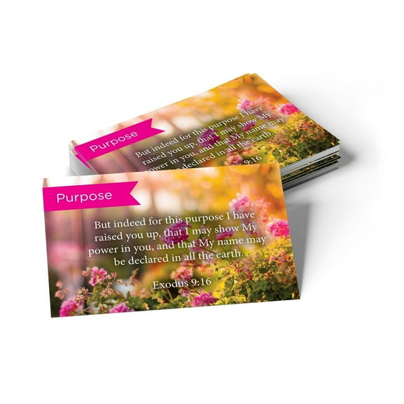 Pass Along Scripture Cards, Purpose, Exodus 9:16, Pack 25