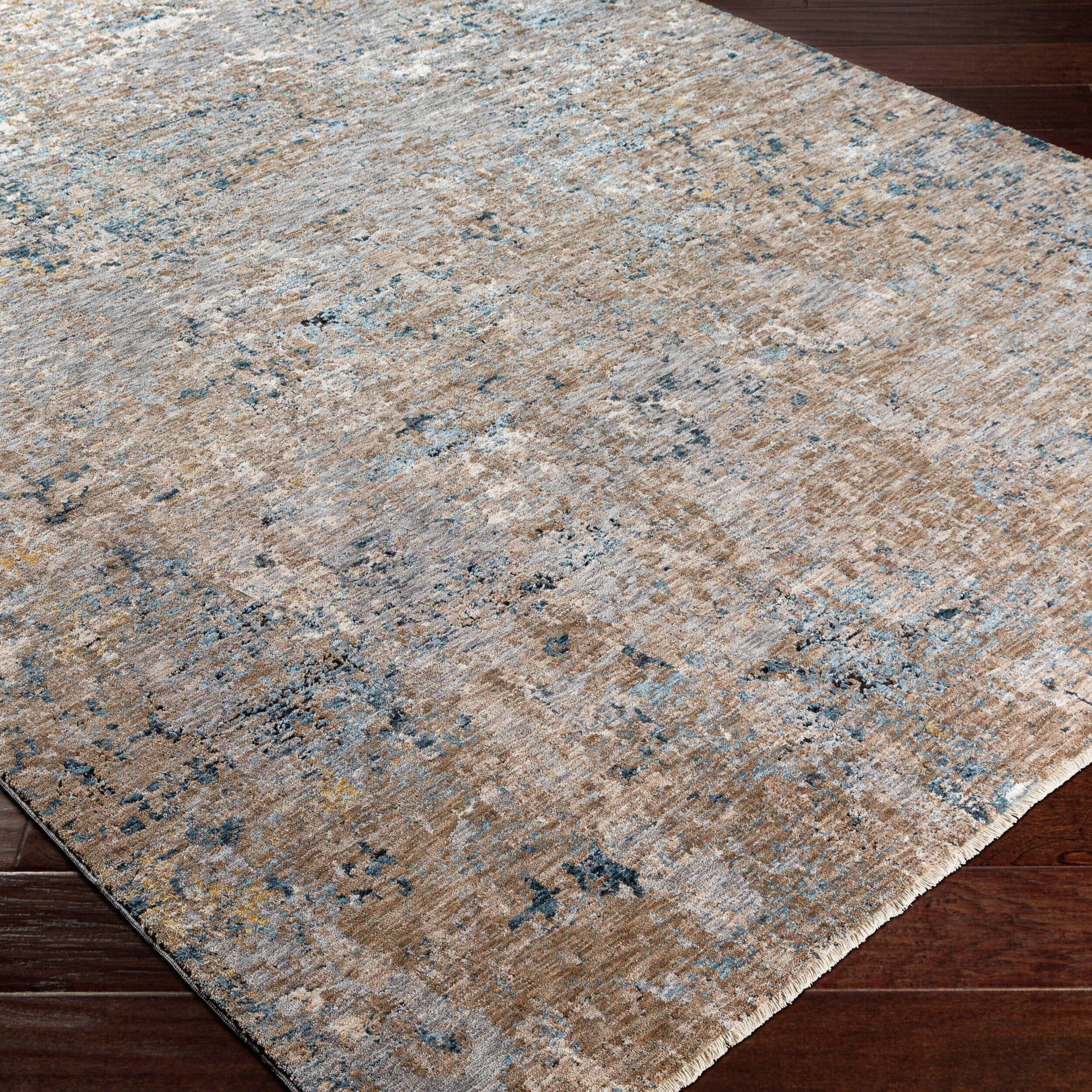 Better Homes & Gardens Green Abstract Runner Area Rug, Green, 2'5" x 7'
