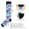 thumbnail image 3 of FORMRS Womens Knee High Socks Casual Long Thick Travel Daily Wear, 1 Pair, Green Drawing, 3 of 6