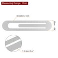 thumbnail image 2 of Straight Ruler 13cm Metric Bookmark Clip Ruler, Grey, 2 of 6