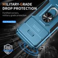 thumbnail image 4 of Casetego for Google Pixel 8 Case,16 FT Military Grade Drop Protection Heavy Duty Shockproof Phone Case,Blue, 4 of 7