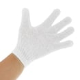 thumbnail image 2 of Guantes de baño jinwen Guante de baño exfoliantes blanco, 2 of 8