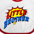 thumbnail image 4 of Inktastic Little Brother Superhero Boys Baby Bib, 4 of 4