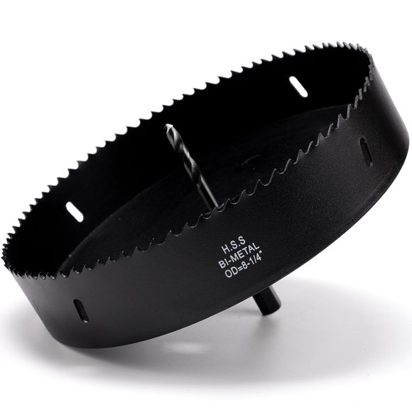 Sierra perforadora ITOOLFIRM de 8.25 pulgadas para metal y madera contrachapada con vástago hexagonal