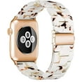thumbnail image 2 of KOMI Band Replacement for Apple Watch 49mm 45mm 44mm 42mm 41mm 40mm 38mm Women Men Fashion Resin Wirstband Bracelet Strap for iWatch Ultra 2/1 Series 9 8 7 6 SE 5 4 3 2 1, 2 of 6