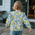 thumbnail image 4 of DISNIMO Lemon Floral Printed Pullover for Toddler Girl Long Sleeve Sweatshirt Casual T-Shirts Lightweight Pullover Sweatshirt for Fall Winter 3-4 Years, 4 of 7