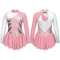 thumbnail image 5 of iEFiEL Kids Girls Tulle Figure Ice Roller Skating Ballet Dance Leotard Dress, 5 of 6