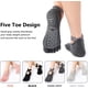 thumbnail image 4 of 4 pares de calcetines de yoga para mujer, calcetines de pilates antideslizantes con agarre de 5 dedos, calcetines deportivos, suela de goma adecuada, para baile, yoga, pilates TUNC Sencillez, 4 of 5