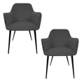 thumbnail image 1 of SET DE 2 SILLAS VELVET MODERNAS PARA COMEDOR MARCA GRAVITA, 1 of 6