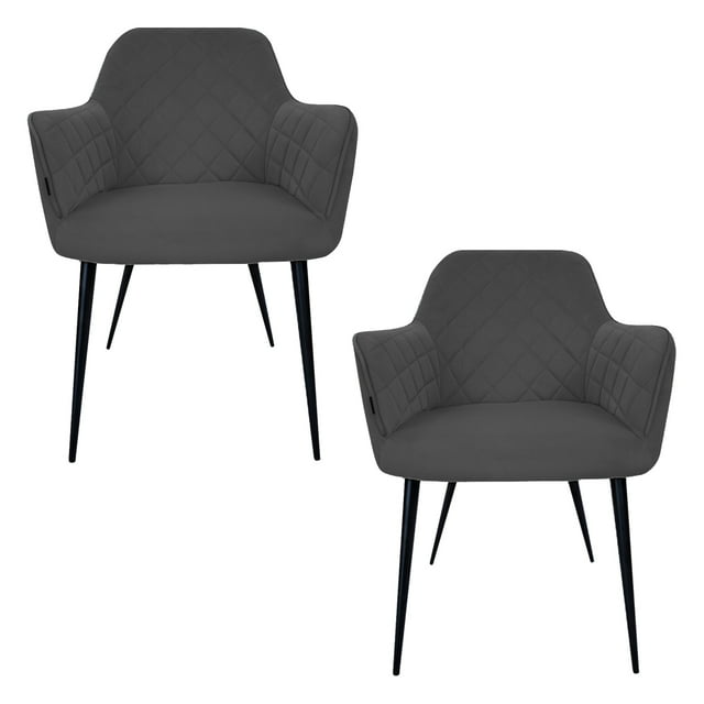 SET DE 2 SILLAS VELVET MODERNAS PARA COMEDOR MARCA GRAVITA
