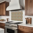 thumbnail image 5 of Mi Alma Peel & Stick Tiles - Blue Brown Floral Vinyl Backsplash 12x12, 5 of 14