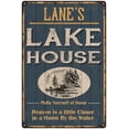 thumbnail image 1 of LANE'S Lake House Blue Cabin Home Decor Gift 8x12 Metal 108120038209, 1 of 1