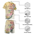 thumbnail image 3 of Boys Kirby Short Sleeve Mesh T-Shirt And Shorts Outfit Set Summer Clothes Set for Kids, 3 of 7