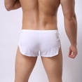 thumbnail image 2 of LEEy-world Mens Underwear Men's Underwear Briefs Pack Sexy Bulge Enhancing Ball Pouch Low Rise Bikini Briefs for Male White,S, 2 of 5