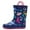 Blue Dinosor, variant on Bocca Kids Rain Boots Rainbow Cloud Rain Boots For Girls with Handles 11M