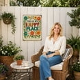 thumbnail image 6 of Vintage "This Is My Happy Place" Metal Sign, Floral Wall Decor, Waterproof Sunproof Tin Plaque for Patio, Porch and Home, 8 X 12 Inch, 6 of 6